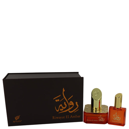 Riwayat El Ambar by Afnan Eau De Parfum Spray + Free .67 oz Travel EDP Spray 1.7 oz for Women - PerfumeOutlet.com