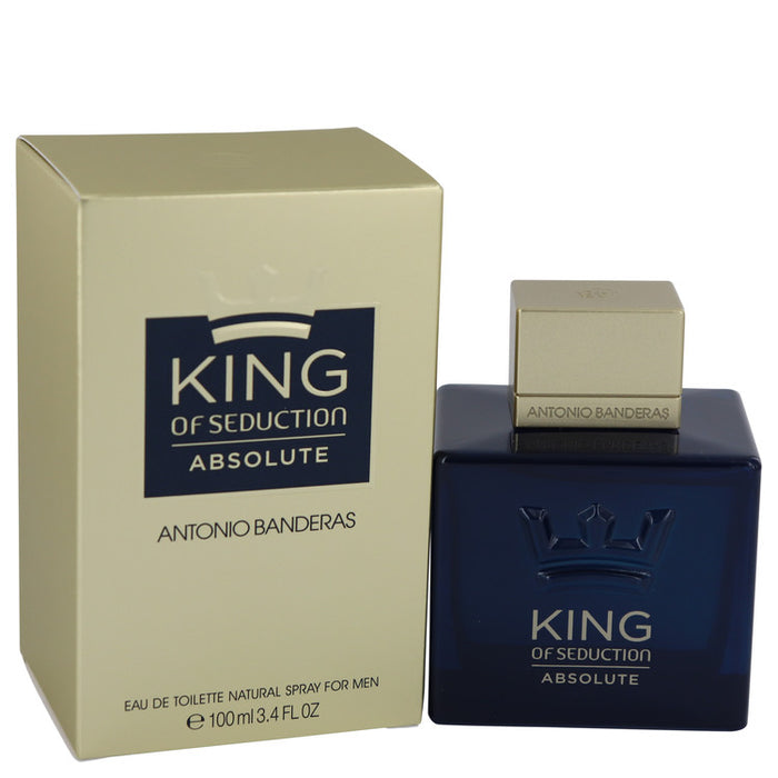 King of Seduction Absolute by Antonio Banderas Eau De Toilette Spray for Men - PerfumeOutlet.com