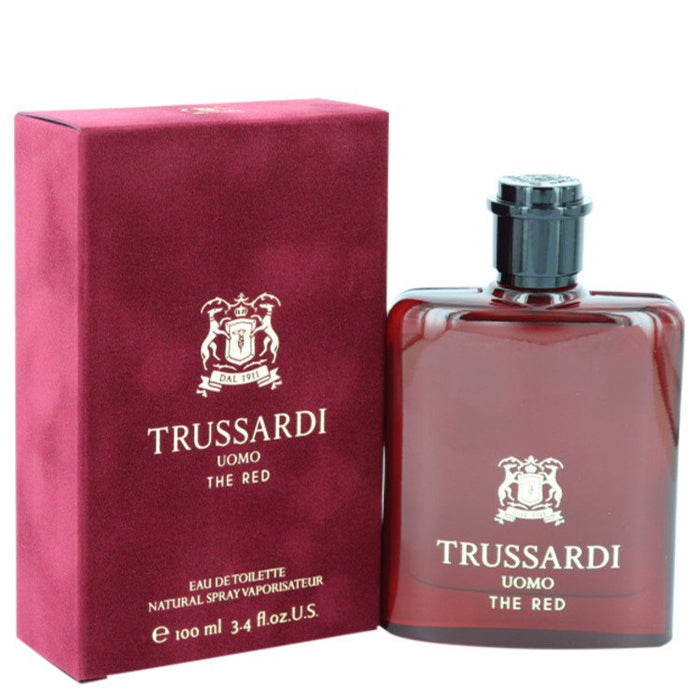 Trussardi Uomo The Red by Trussardi Eau De Toilette Spray for Men - PerfumeOutlet.com