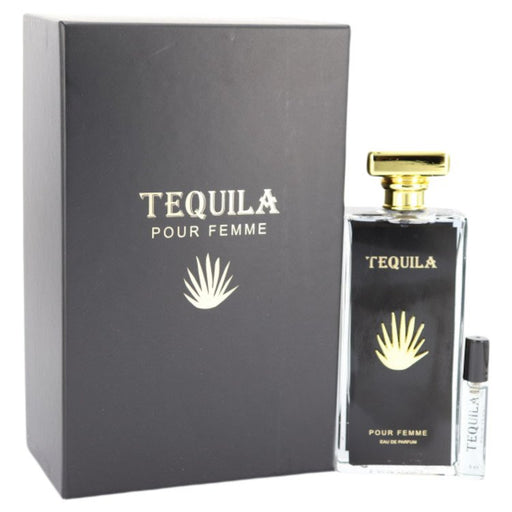 Tequila Pour Femme Noir by Tequila Perfumes Eau De Parfum Spray with Free Mini .17 oz EDP 3.3 oz for Women - PerfumeOutlet.com