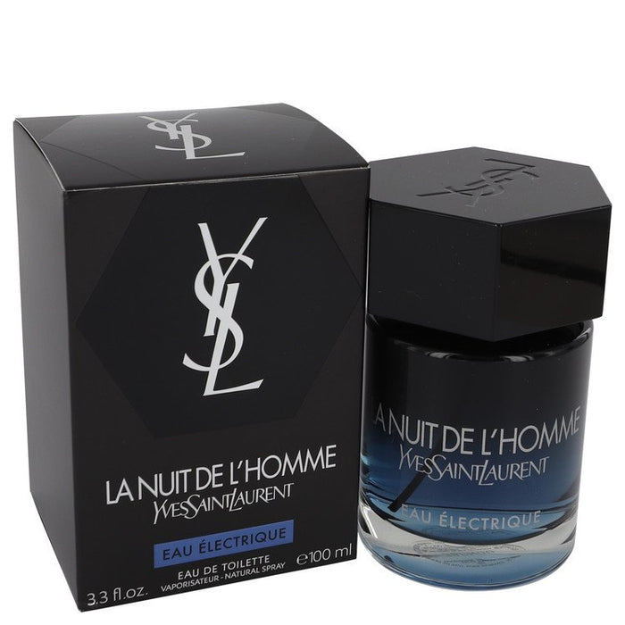 La Nuit De L'homme Eau Electrique by Yves Saint Laurent Eau De Toilette Spray 3.3 oz for Men - PerfumeOutlet.com