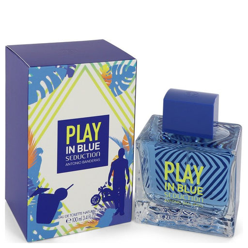 Play in Blue Seduction by Antonio Banderas Eau De Toilette Spray 3.4 oz for Men - PerfumeOutlet.com