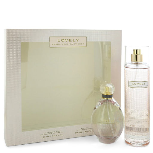 Lovely by Sarah Jessica Parker Gift Set -- 3.4 oz Eau De Parfum Spray + 8 oz Body Mist for Women - PerfumeOutlet.com