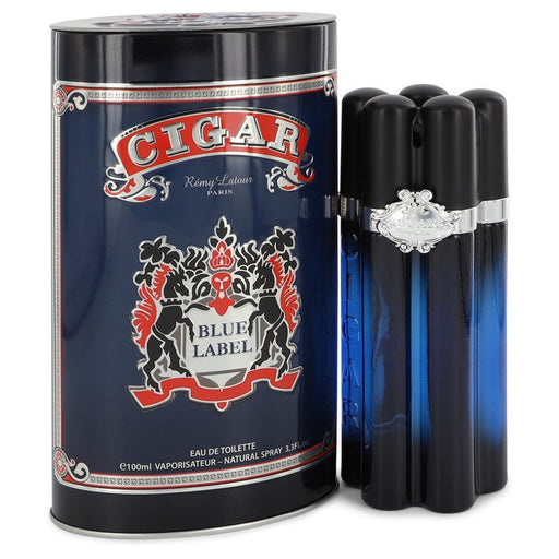 Cigar Blue Label by Remy Latour Eau De Toilette Spray 3.3 oz for Men - PerfumeOutlet.com
