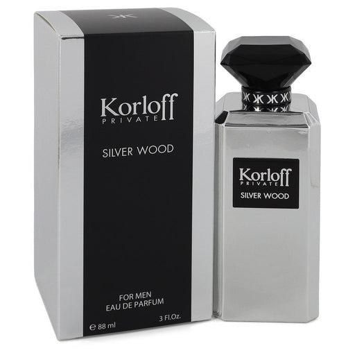 Korloff Silver Wood by Korloff Eau De Parfum Spray 3 oz for Men - PerfumeOutlet.com