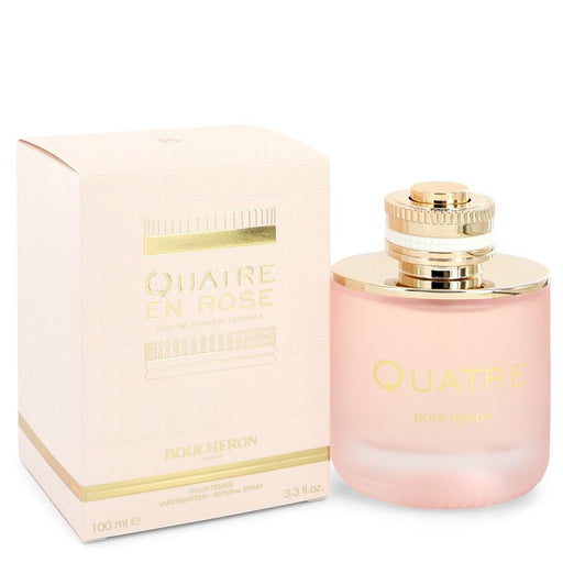 Quatre En Rose Florale by Boucheron Eau De Parfum Spray 3.3 oz for Women - PerfumeOutlet.com