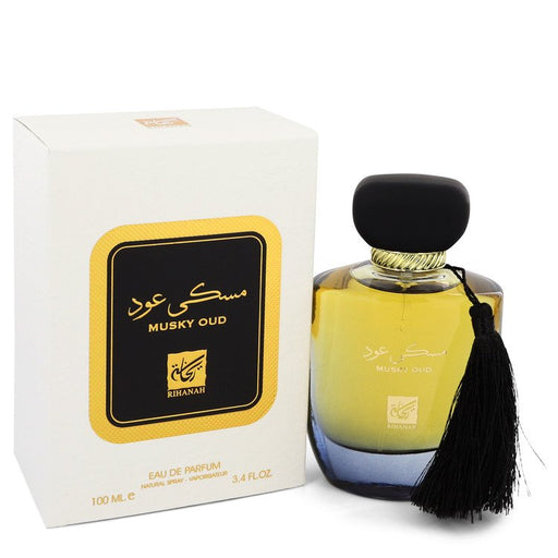Musky Oud by Rihanah Eau De Parfum Spray (Unisex) 3.4 oz for Men - PerfumeOutlet.com