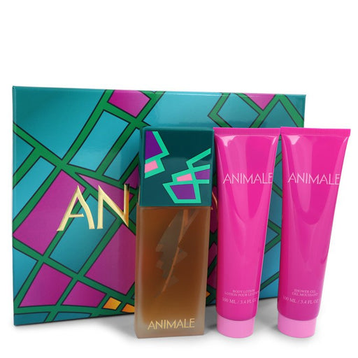 ANIMALE by Animale Gift Set -- 3.4 oz Eau De Parfum Spray + 3.4 oz Shower Gel + 3.4 oz Body Lotion for Women - PerfumeOutlet.com