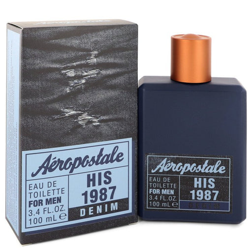 Aeropostale His 1987 Denim by Aeropostale Eau De Toilette Spray 3.4 oz for Men - PerfumeOutlet.com