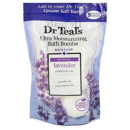 Dr Teal's Ultra Moisturizing Bath Bombs by Dr Teal's Five (5) 1.6 oz Moisture Soothing Bath Bombs with Lavender, Essential Oils, Jojoba Oil, Sunflower Oil (Unisex) 1.6 oz for Men - PerfumeOutlet.com