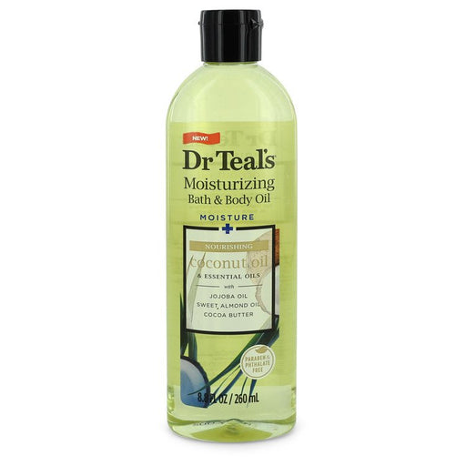 Dr Teal's Moisturizing Bath & Body Oil by Dr Teal's Nourishing Coconut Oil with Essensial Oils, Jojoba Oil, Sweet Almond Oil and Cocoa Butter 8.8 oz for Women - PerfumeOutlet.com