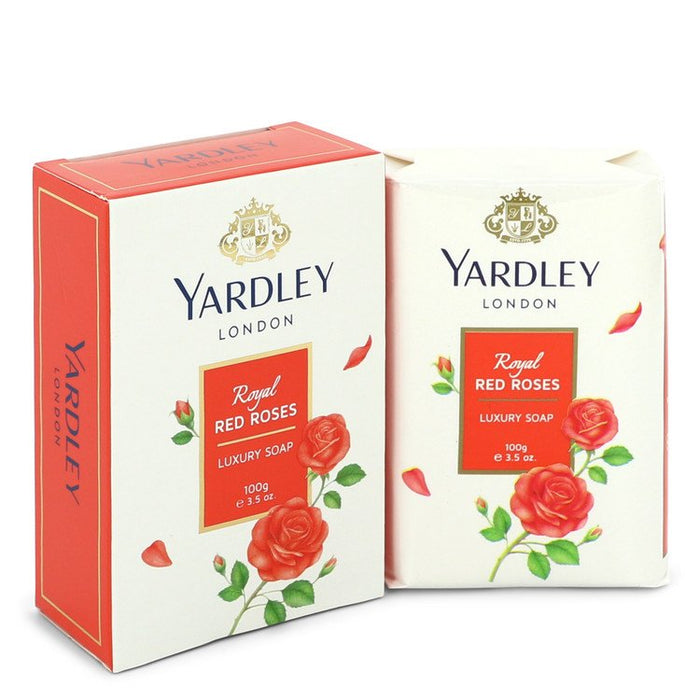 Yardley London Soaps by Yardley London Royal Red Roses Luxury Soap 3.5 oz for Women - PerfumeOutlet.com