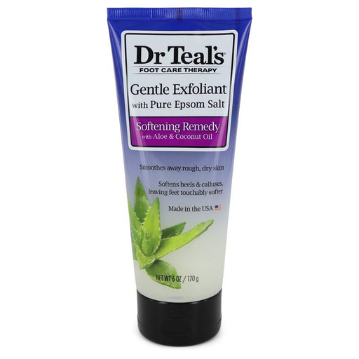 Dr Teal's Gentle Exfoliant With Pure Epson Salt by Dr Teal's Gentle Exfoliant with Pure Epsom Salt Softening Remedy with Aloe & Coconut Oil (Unisex) 6 oz for Women - PerfumeOutlet.com