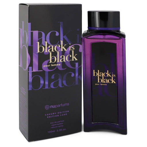 Black is Black by Nu Parfums Eau De Parfum Spray 3.3 oz for Women - PerfumeOutlet.com