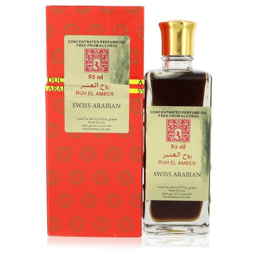 Ruh El Amber by Swiss Arabian Concentrated Perfume Oil Free From Alcohol (Unisex) 3.2 oz for Women - PerfumeOutlet.com