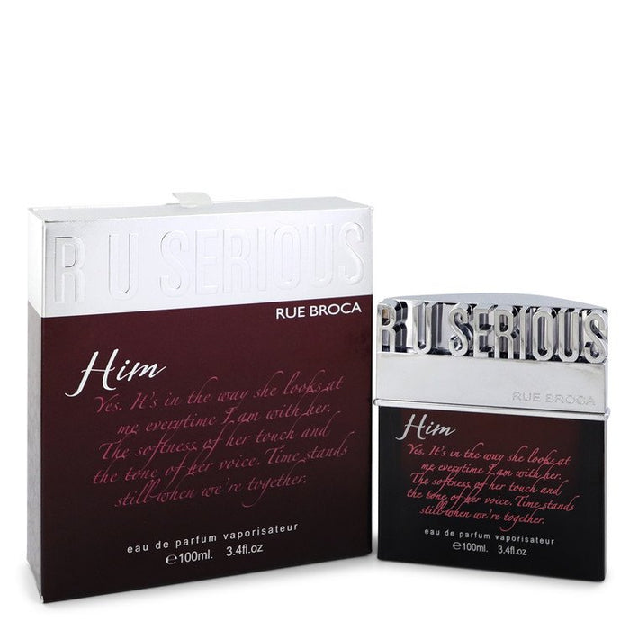 R U Serious Him by Rue Broca Eau De Parfum Spray 3.4 oz for Men - PerfumeOutlet.com