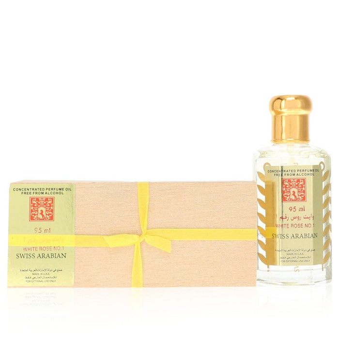 White Rose No 1 by Swiss Arabian Concentrated Perfume Oil Free From Alcohol (Unisex) 3.21 oz for Women - PerfumeOutlet.com