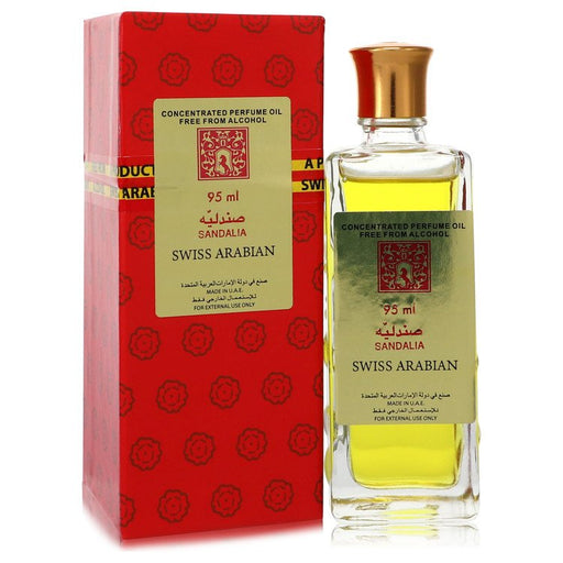 Swiss Arabian Sandalia by Swiss Arabian Affordable Concentrated Perfume Oil Free From Alcohol (Unisex Red Box) 3.21 oz for Women - PerfumeOutlet.com