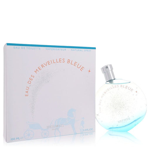 Eau des Merveilles Bleue by Hermes Eau De Toilette Spray (unboxed) 3.4 oz for Women - PerfumeOutlet.com