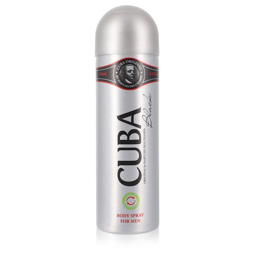 CUBA Black by Fragluxe Body Spray 6.6 oz for Men - PerfumeOutlet.com