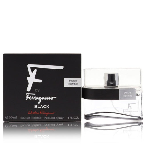 F Black by Salvatore Ferragamo Eau De Toilette Spray 1 oz for Men - PerfumeOutlet.com