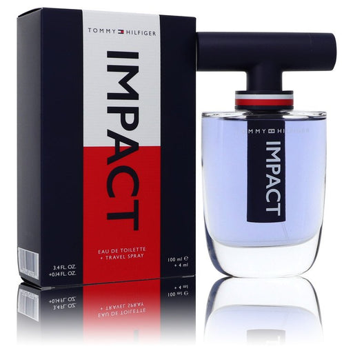 Tommy Hilfiger Impact by Tommy Hilfiger Gift Set -- 3.4 oz Eau De Toilette Spray + .14 oz Travel EDT Spray for Men - PerfumeOutlet.com