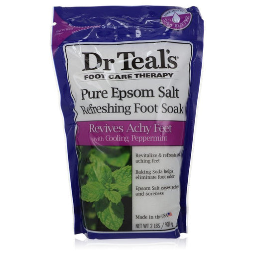 Dr Teal's Foot Care Therapy Refreshing Foot Soak by Dr Teal's Pure Epsom Salt Refreshing Foot Soak (Cooling Peppermint) (Unisex) 32 oz for Men - PerfumeOutlet.com