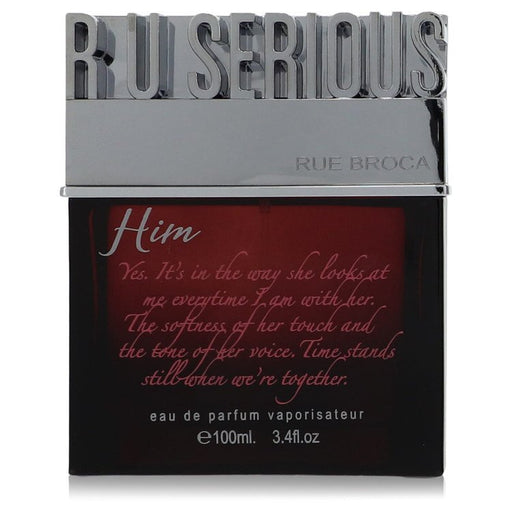 R U Serious Him by Rue Broca Eau De Parfum Spray (unboxed) 3.4 oz for Men - PerfumeOutlet.com