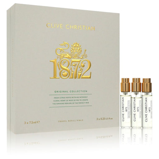 Clive Christian 1872 by Clive Christian Gift Set -- 3 x 0.25 Travel Refill Vials for Women - PerfumeOutlet.com