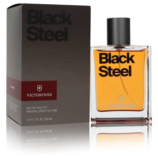 Victorinox Black Steel by Victorinox Eau De Toilette Spray 3.4 oz for Men - PerfumeOutlet.com