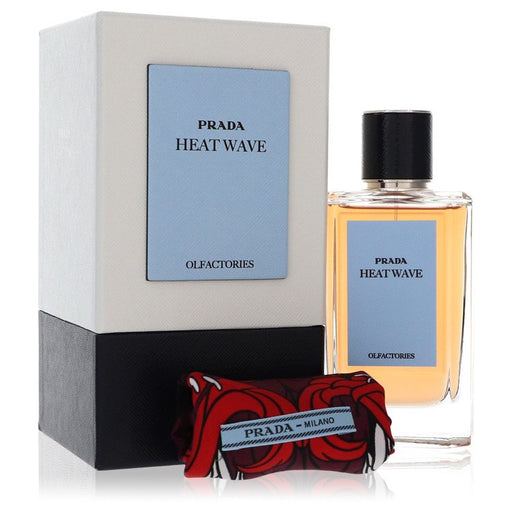 Prada Olfactories Heat Wave by Prada Eau De Parfum Spray with Gift Pouch (Unisex) 3.4 oz 3.4 oz Eau de Parfum Spray + Gift Pouch for Men - PerfumeOutlet.com