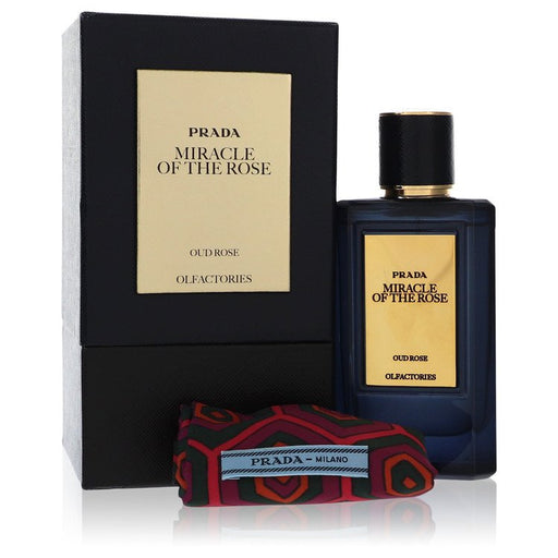 Prada Olfactories Miracle Of The Rose  by Prada Eau De Parfum Spray with Free Gift Pouch 3.4 oz 3.4 oz Eau De Parfum Spray + Gift Pouch for Men - PerfumeOutlet.com