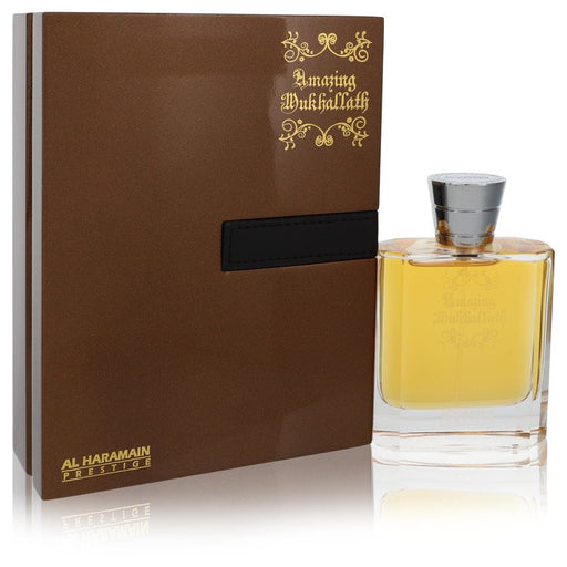 Al Haramain Amazing Mukhallath by Al Haramain Eau De Parfum Spray 3.4 oz for Men - PerfumeOutlet.com