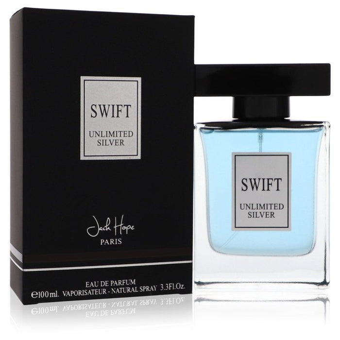 Swift Unlimited Silver by Jack Hope Eau De Parfum Spray 3.3 oz for Men - PerfumeOutlet.com