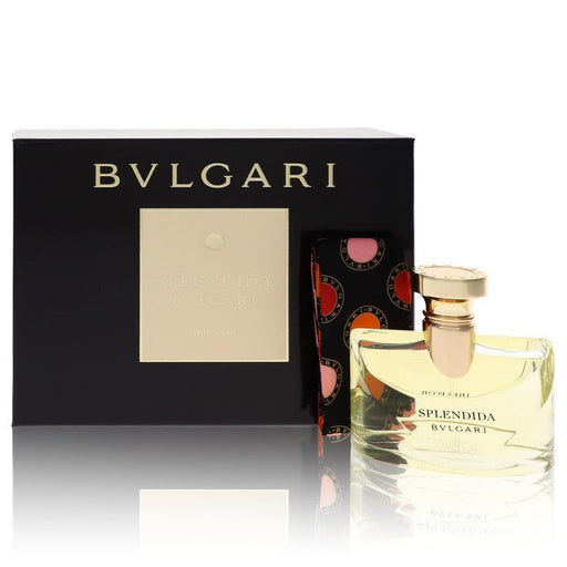 Bvlgari Splendida Iris D'or by Bvlgari Gift Set -- 3.4 oz Eau De Parfum Spray + Silk Bandeau for Women - PerfumeOutlet.com