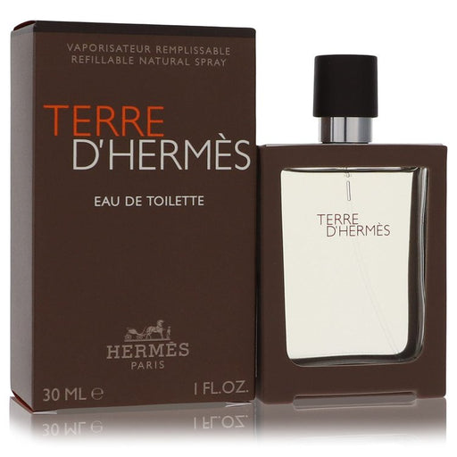 Terre D'Hermes by Hermes Eau De Toilette Spray Spray Refillable 1 oz for Men - PerfumeOutlet.com