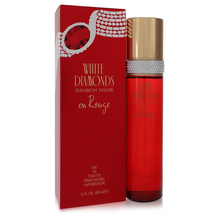 White Diamonds En Rouge by Elizabeth Taylor Eau De Toilette Spray 3.3 oz for Women - PerfumeOutlet.com