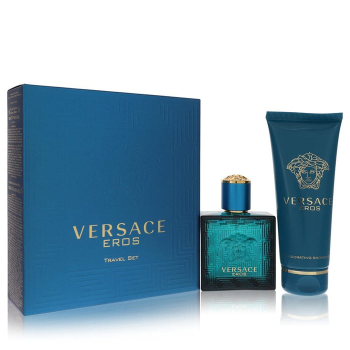 Versace Eros by Versace Gift Set -- 1.7 oz Eau De Toilette Spray + 3.4 oz Shower Gel for Men - PerfumeOutlet.com