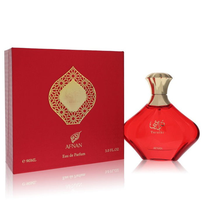 Afnan Turathi Red by Afnan Eau De Parfum Spray 3 oz for Women - PerfumeOutlet.com