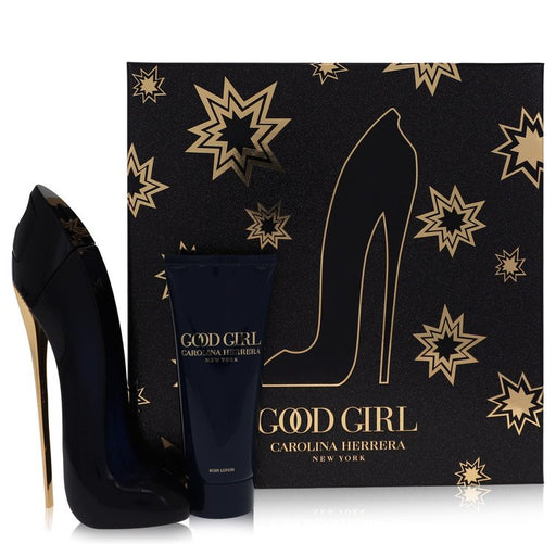 Good Girl by Carolina Herrera Gift Set -- 2.7 oz Eau De Parfum Spray + 3.4 oz Body Lotion for Women - PerfumeOutlet.com