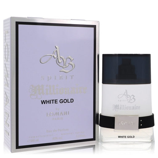 Ab Spirit Millionaire White Gold by Lomani Eau De Parfum Spray 3.3 oz for Men - PerfumeOutlet.com