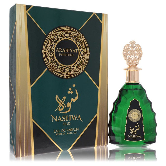 Arabiyat Prestige Nashwa Oud by Arabiyat Prestige Eau De Parfum Spray (Unisex) 3.4 oz for Men